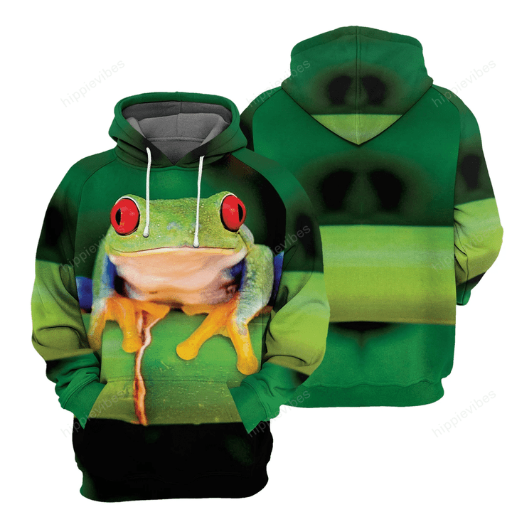 Frog 3D All Over Printed Hoodie