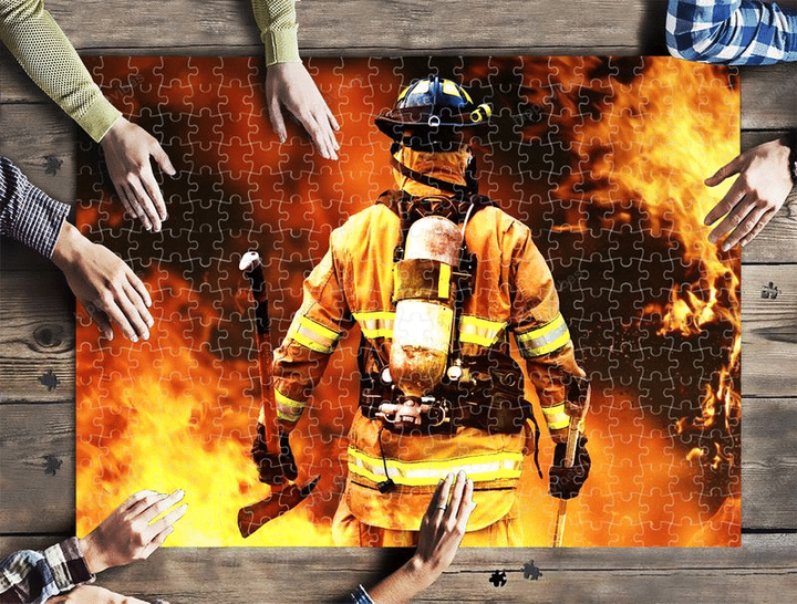 Firefighter Jigsaw Puzzle 21 X 15 (500 Pcs)