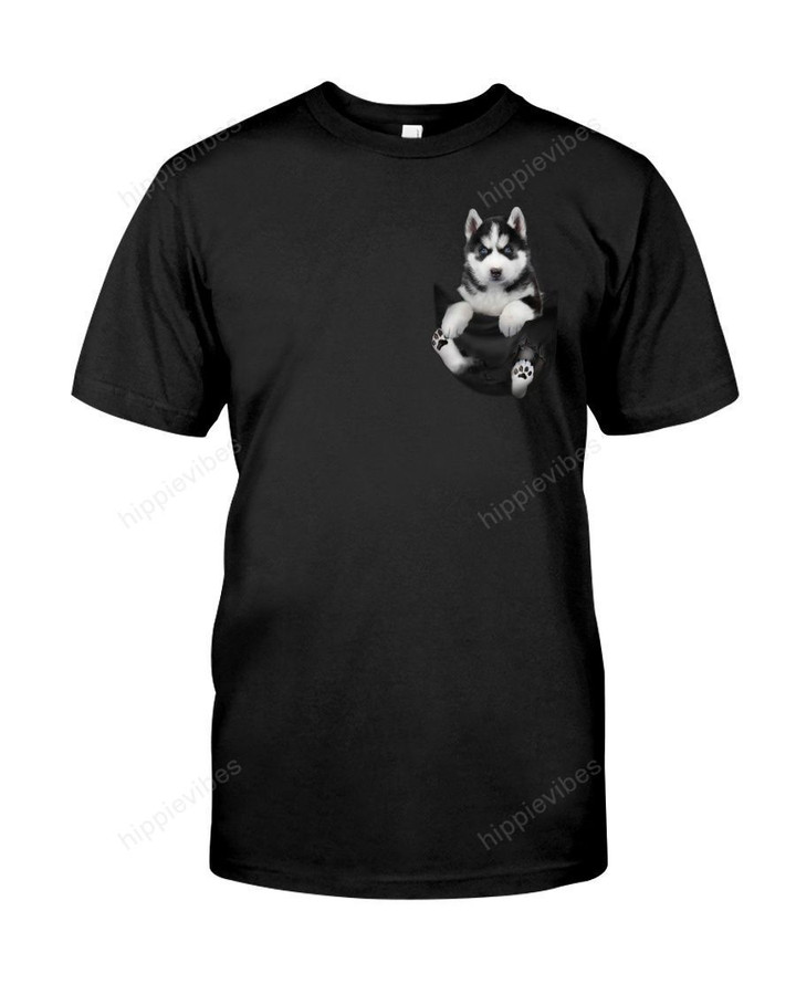 Husky In Pocket T-Shirt