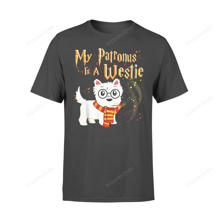 Dog Christmas Gift Idea My Patronus Is A Westie T-Shirt - Standard T-Shirt S / Black Dreamship