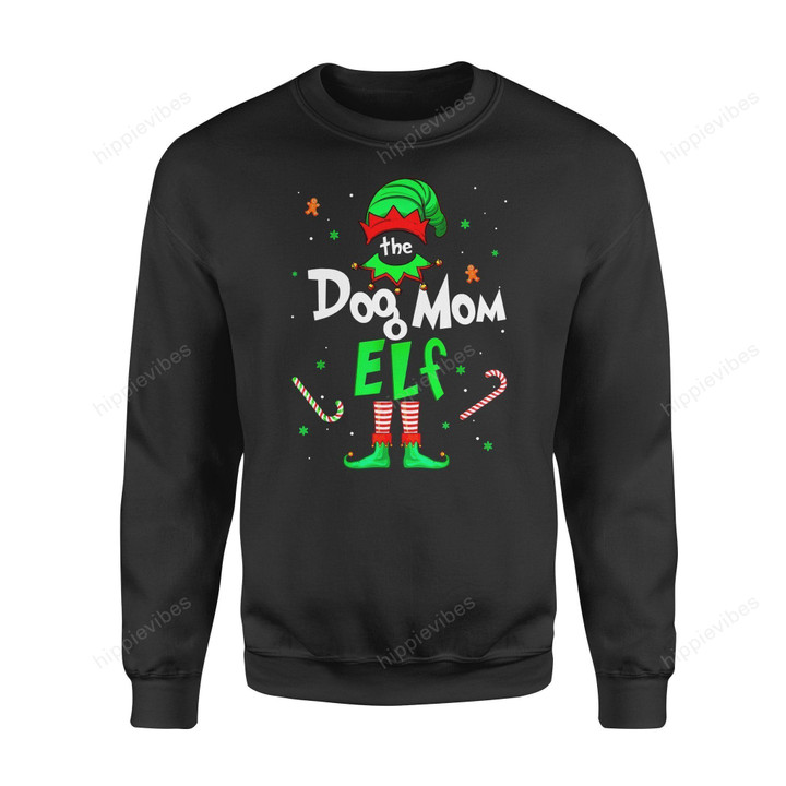 Dog Christmas Gift Idea Im The Elf Xmas Family T-Shirt - Standard Fleece Sweatshirt S / Black