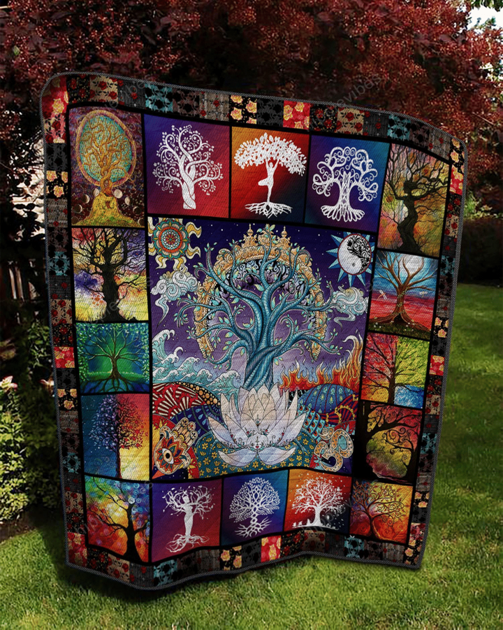 Tree of Life Quilt Blanket