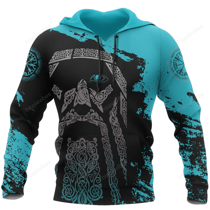 Viking Odin - Wotan Special Blue Hoodie