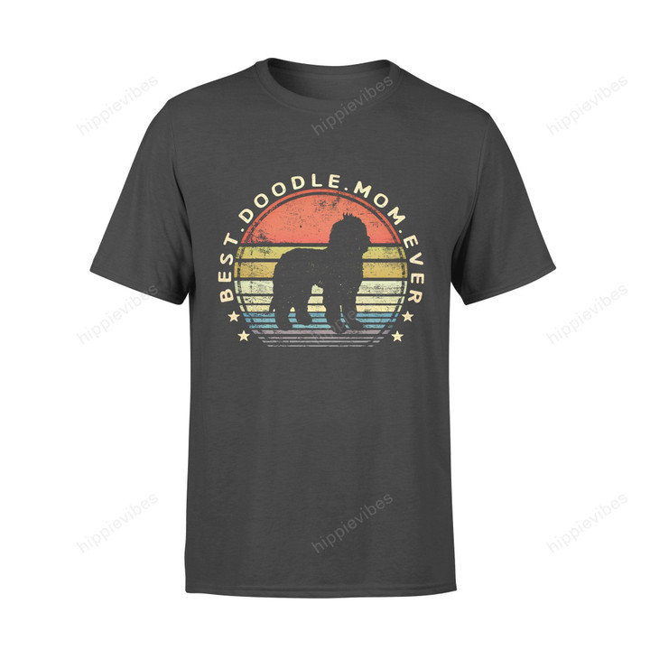 Dog Gift Idea Best Doodle Mom Ever Labradoodle Golden Lover T-Shirt - Standard T-Shirt S / Black