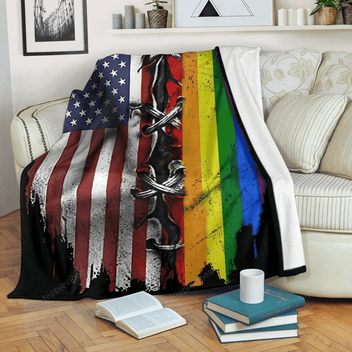 Rainbow American Independence Day Youth (56 X 43 Inches / 140 110 Cm)