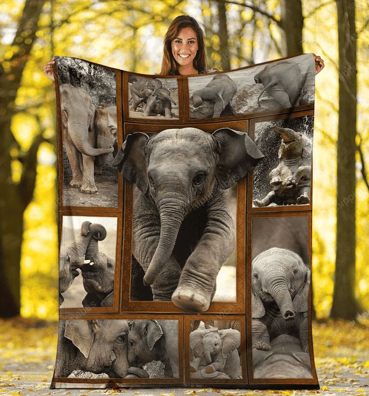 Elephant 3D Fleece Blanket