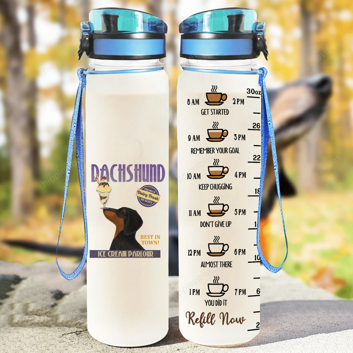 Dachshund Coffee Tracker Bottle 32 Oz