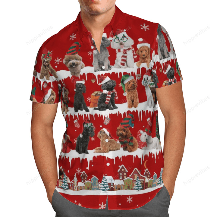 Poodle Snow Christmas Hawaii Shirt