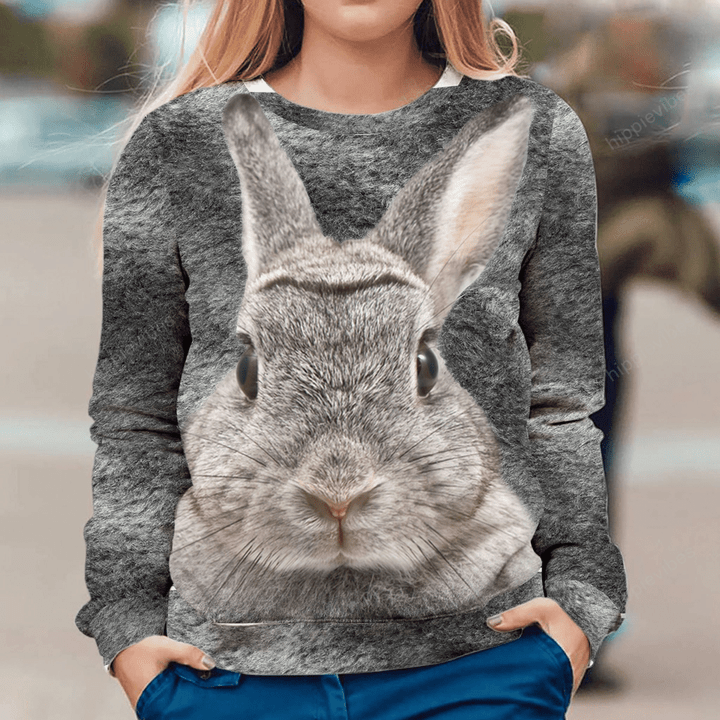Rabbit All Over Printed Sweatshirt