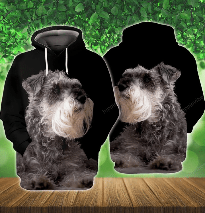 Miniature Schnauzer 3D All Over Printed Hoodie