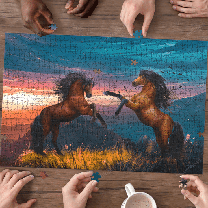 Horses On The Mountain - Puzzle