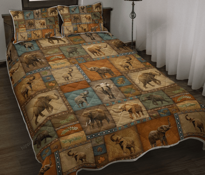 Vintage Elephant Lover - Quilt Bed Set