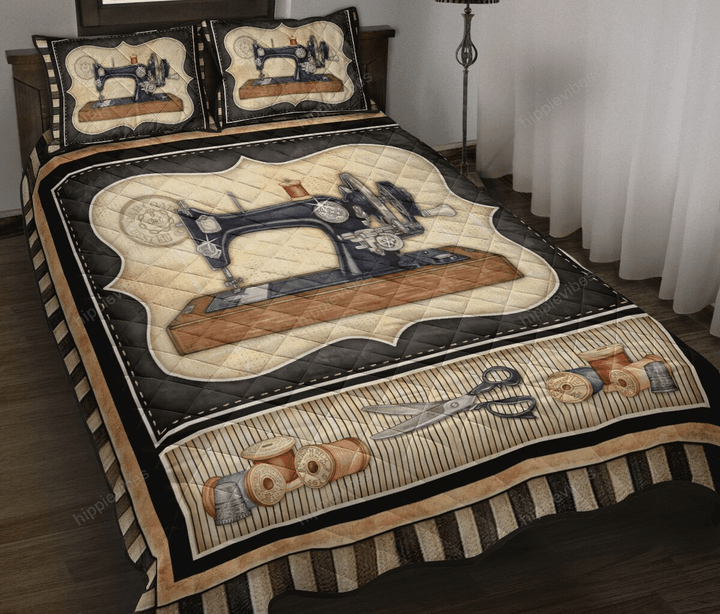 Love Sewing Quilt Bed Set