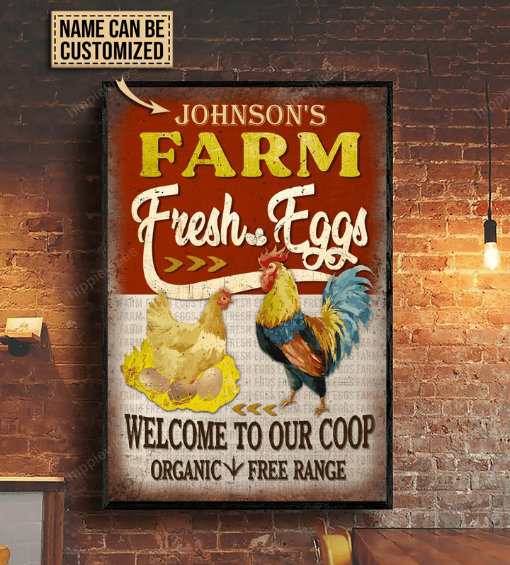 Personalized Chicken Farm Vertical Poster