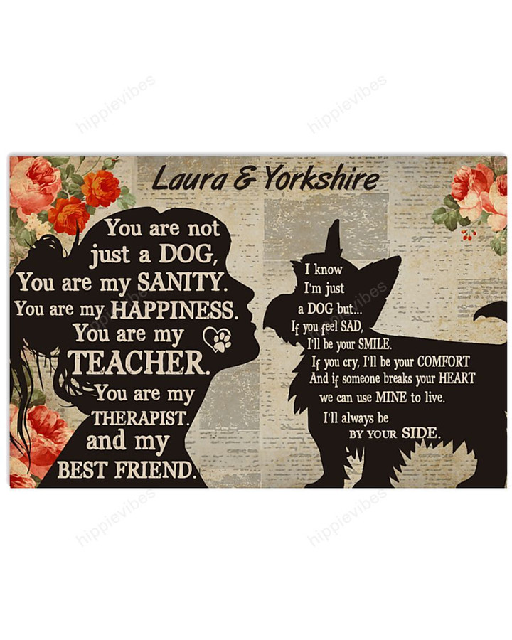 Personalized My Yorkshire Terrier - My Best Friend Horizontal Poster