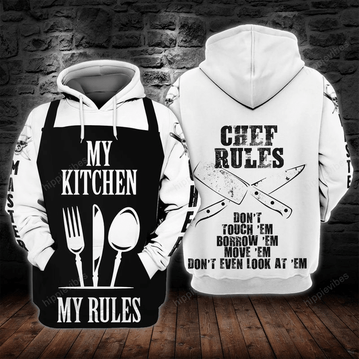Chef Rules 3D All Over Printed Hoodie