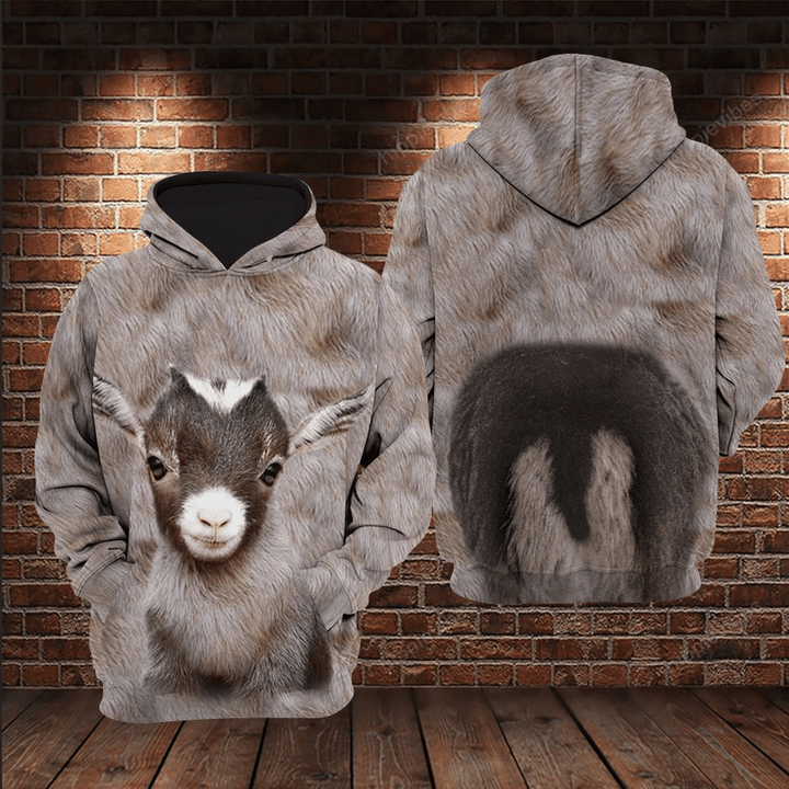 Cute Baby Goat 3D All Over Printed Hoodie