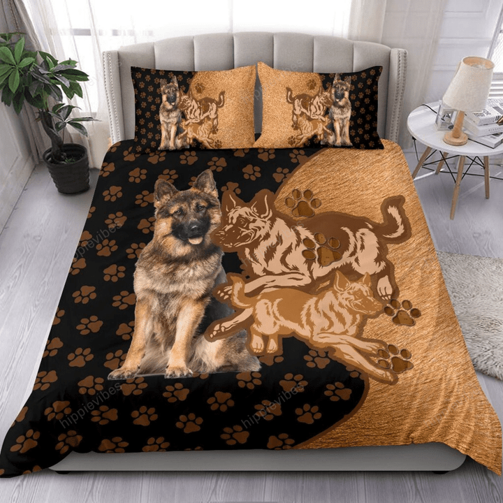 German Shepherd Texture Style Bedding Set