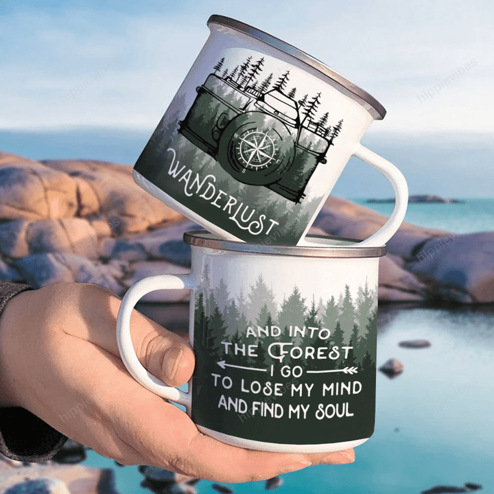 Camera Photography Into The Forest Customized Campfire Mug