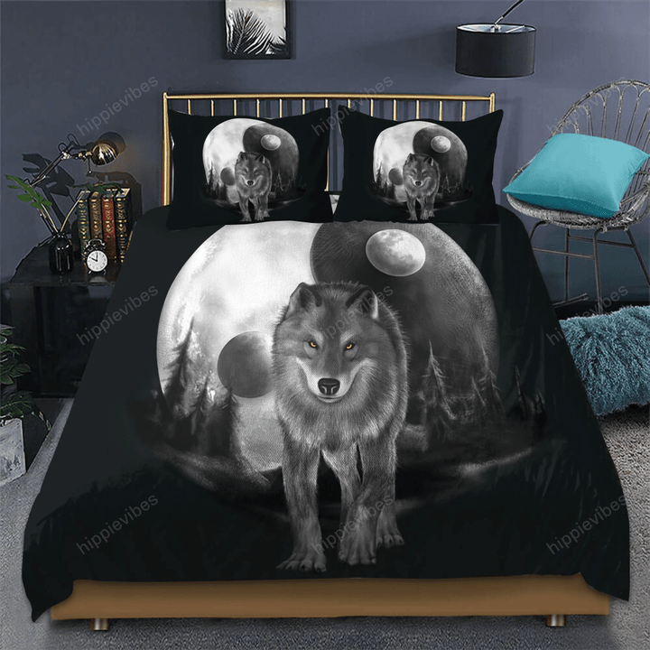Wolf 3D All Over Printed Bedding Set HPV03