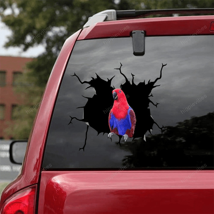 Parrot Crack Car Sticker 21