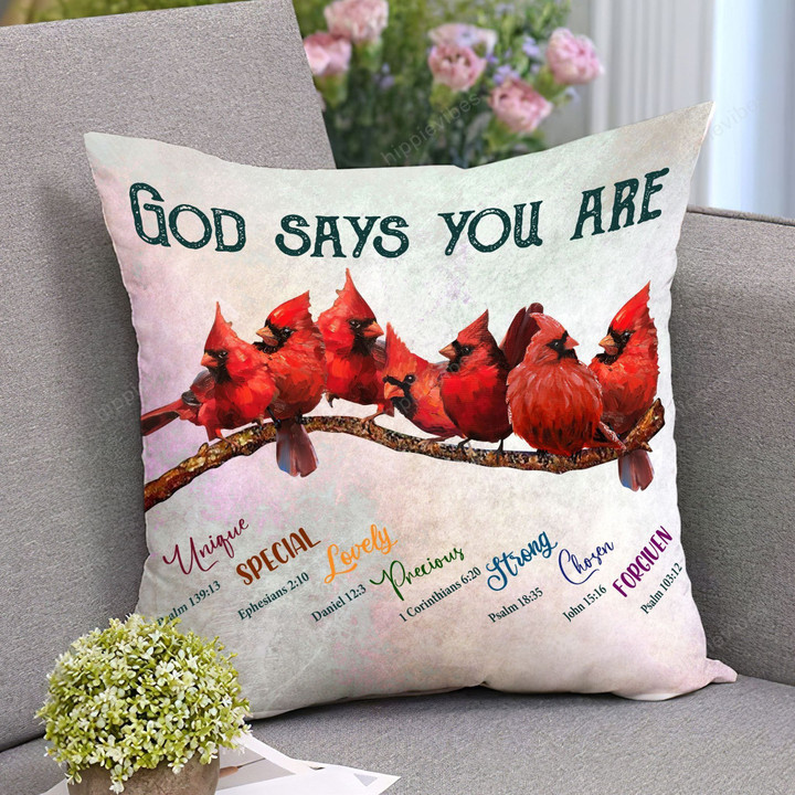 Cardinal - God says you are Pillowcase
