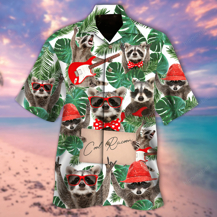 Cool Raccoon Hawaii Shirt