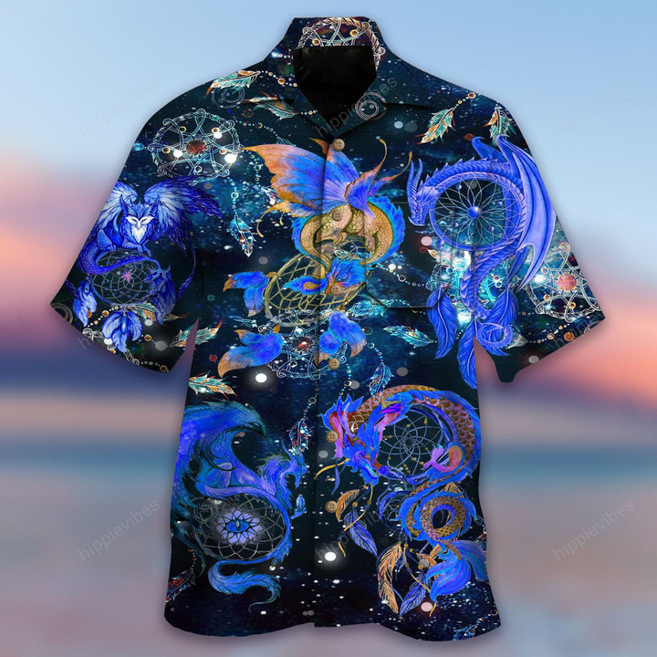 Dreamcatcher Dragon Hawaiian Shirt - RE