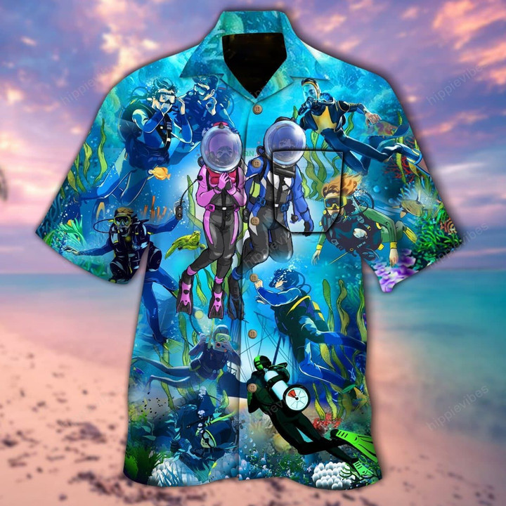 If Found On Land Please Throw Back Into The Ocean Scuba Diving Hawaiian Shirt - RE