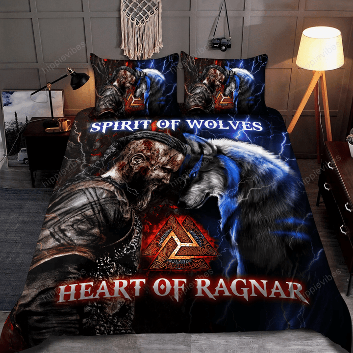 Spirit Of Wolves Heart Of Ragnar Bedding Set