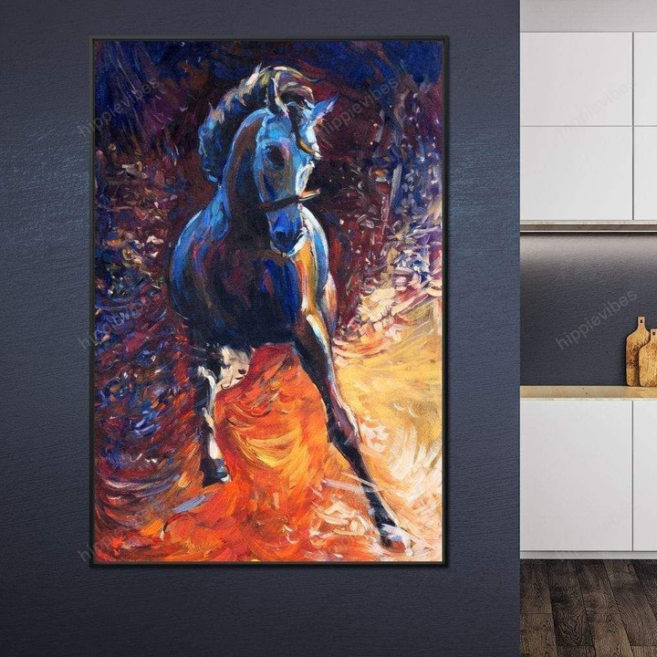 Blue Horse Canvas