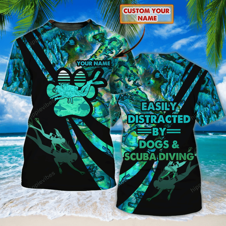 Scuba Diving V3 Custom T-shirt