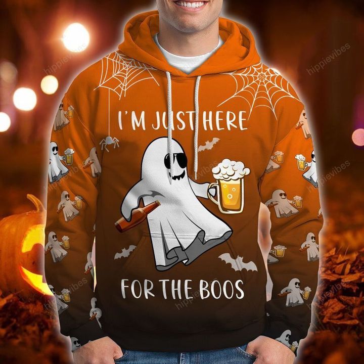 Boo Beer Halloween 3D All Over Printed Hoodie