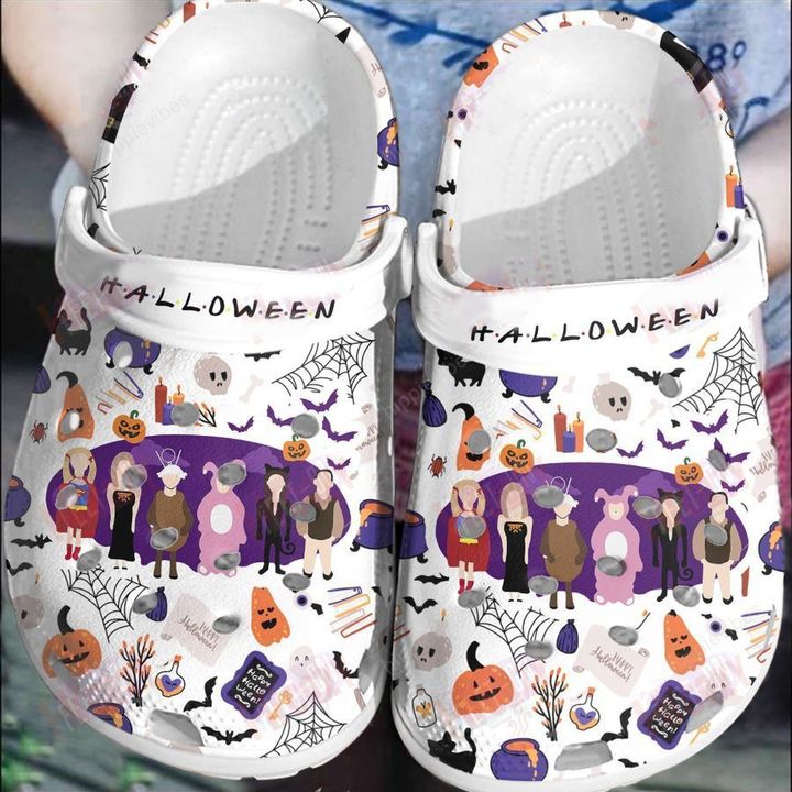 Halloween Pattern White Crocs AV0001391