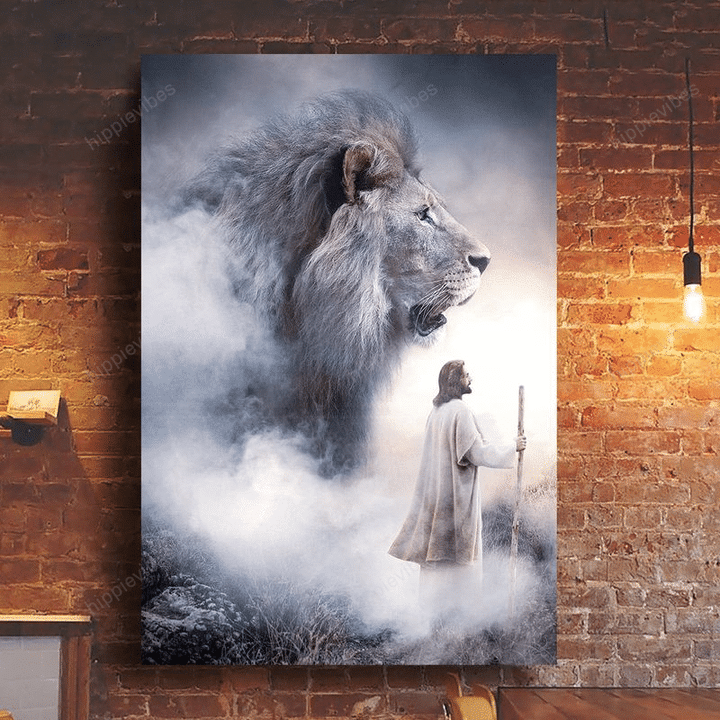 Jesus & Lion Vertical Poster AV0001428