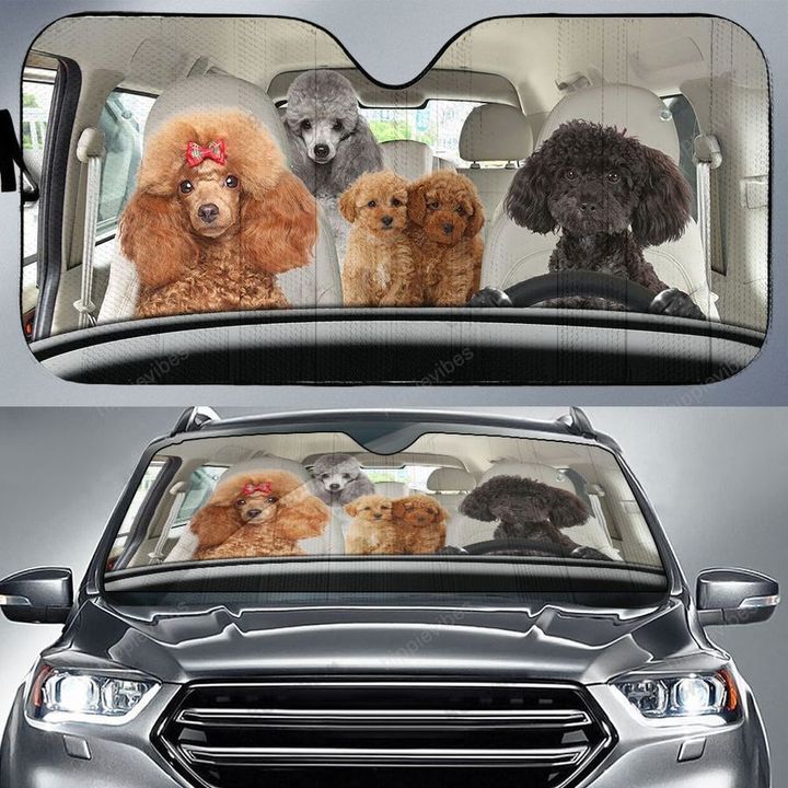 Toy Poodle Car Sunshade HPV01