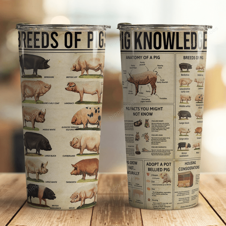 Pig Knowledge Tumbler - Pigs Of The World Tumbler