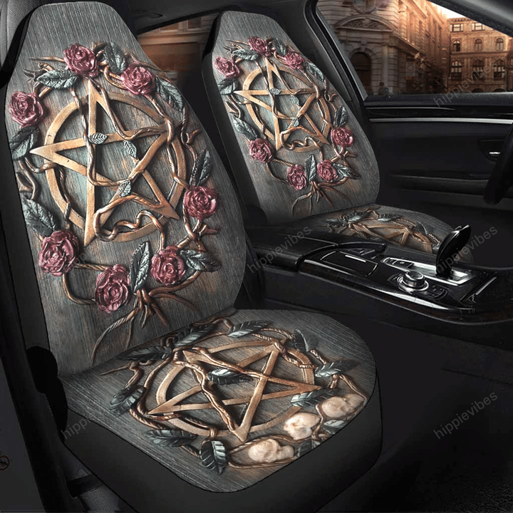 Mystical Witch 3D Pattern Print Seat Covers AV0001496