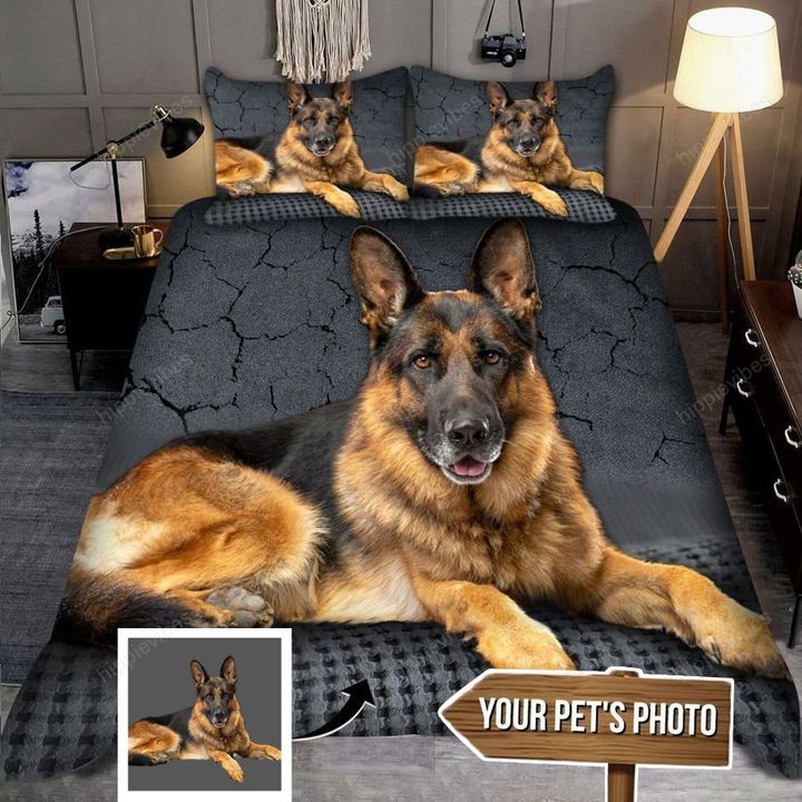 German Shepherd 3D All Over Printed Custom Bedding Set RE