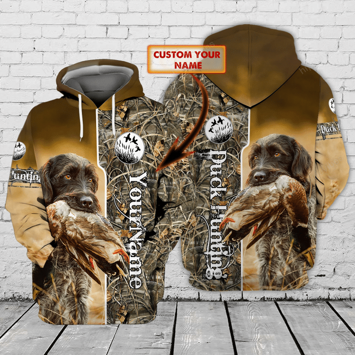 Duck Hunting Personalized Name 3D Hoodie