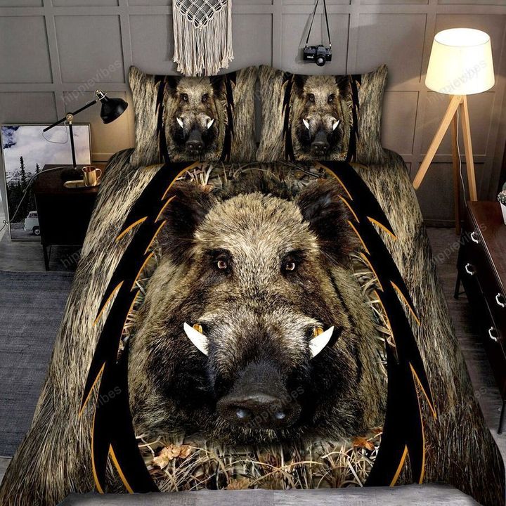 Boar Hunting 3D All Over Printed Bedding Set