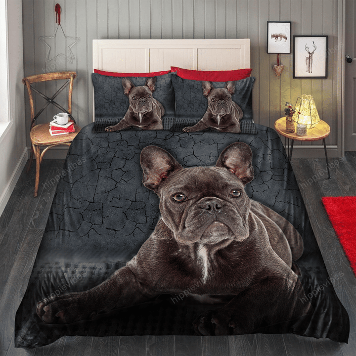 French Bulldog Over Printed Bedding Set RE