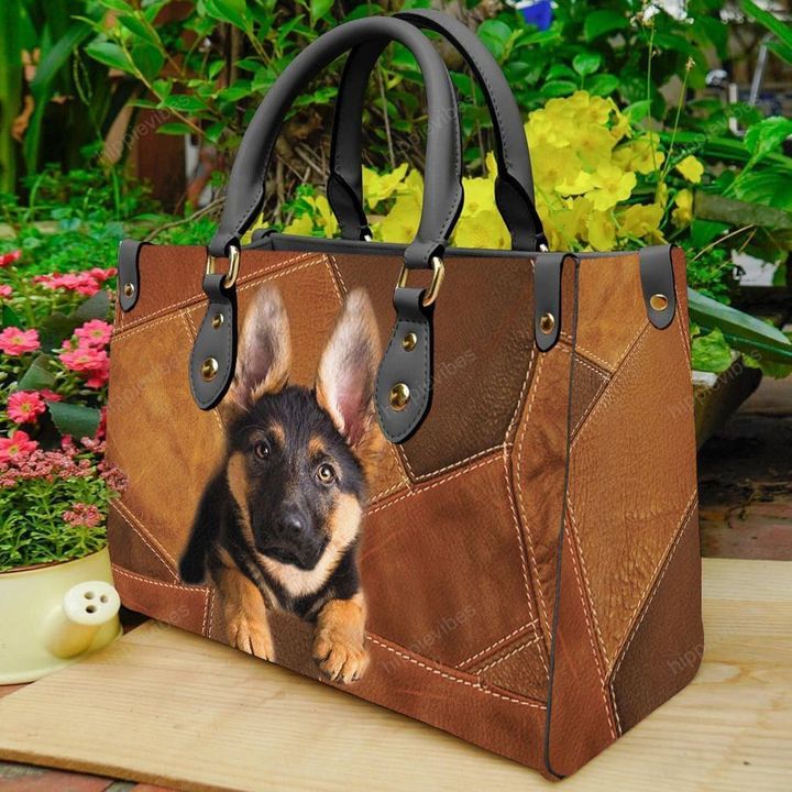 German Shepherd V1 Leather Bag RE