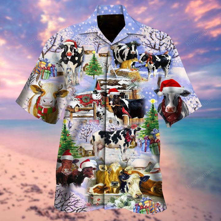 Mooey Christmas, My Dairy Cattle Hawaiian Shirt RE