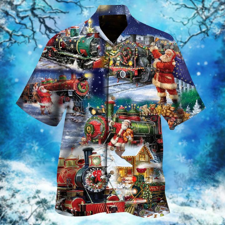 Train To Wonderful Christmas Hawaiian Shirt RE
