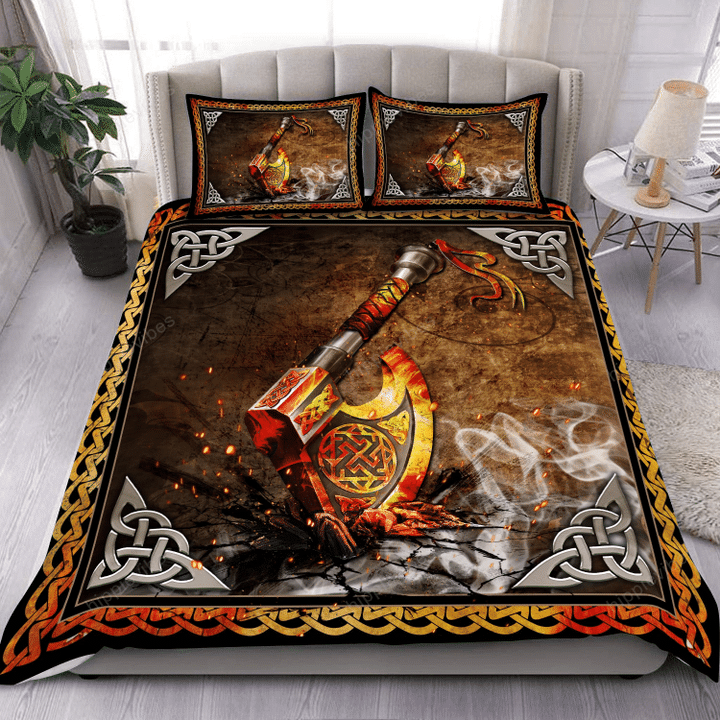 Viking Axe Over Printed Bedding Set