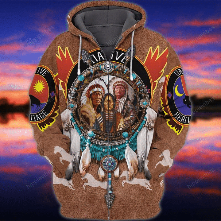 American Native Indigenous V2 3D All Over Printed Shirts