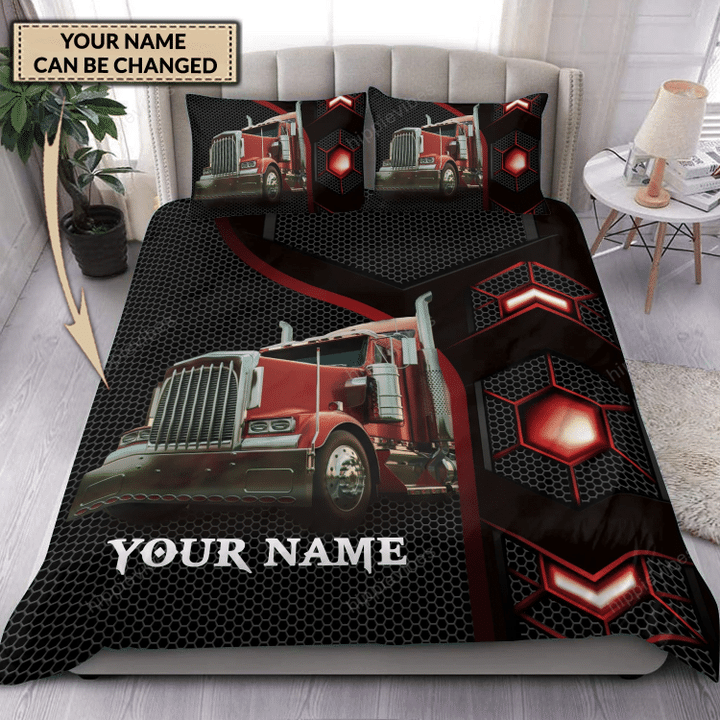 Truck Driver V1 3D All Over Printed Custom Bedding Set