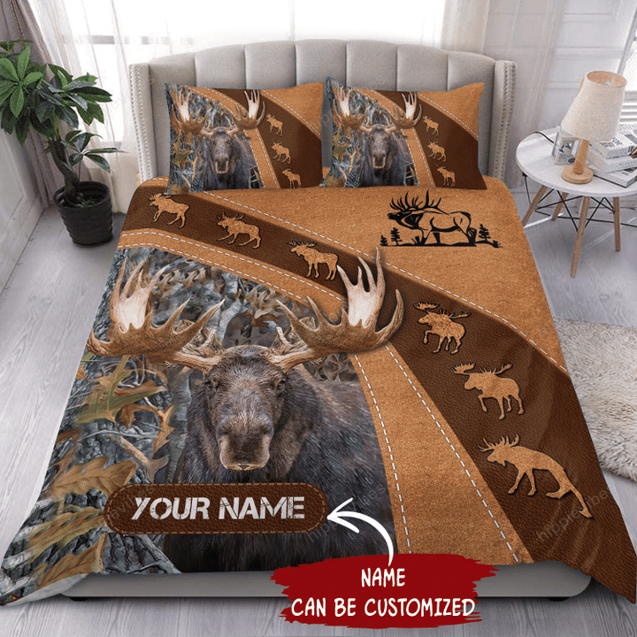 Moose 3D All Over Printed Custom Bedding Set RE