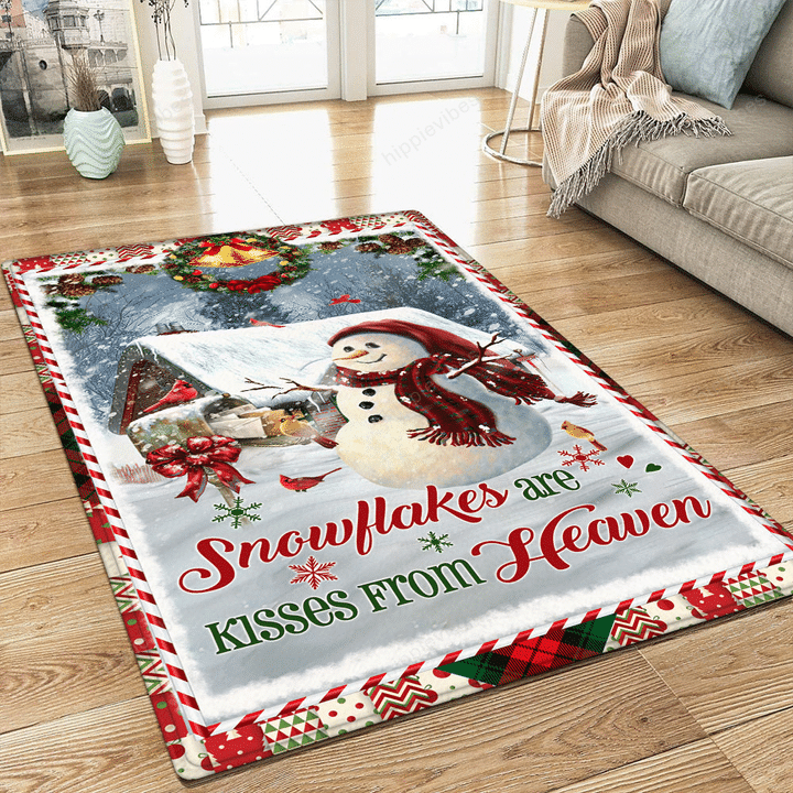 Christmas Rug Snowflakes Are Kisses From Heaven